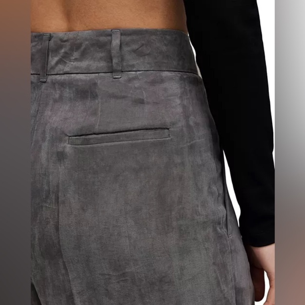 AllSaints The Elle Pants In Grey Size 6 New - Picture 6 of 12